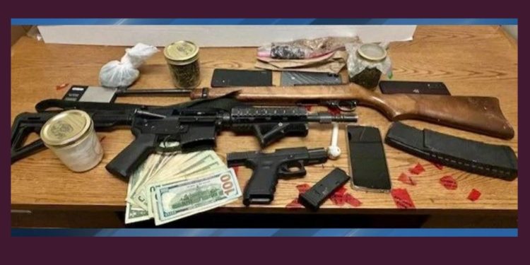 Man arrested in Boron traffic stop, nearly 3 pounds of drugs, guns and cash found