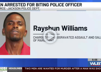 Jackson Man Jailed After Allegedly Biting Police Officer; $500K Bond Set