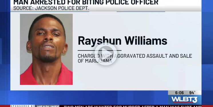 Jackson Man Jailed After Allegedly Biting Police Officer; $500K Bond Set