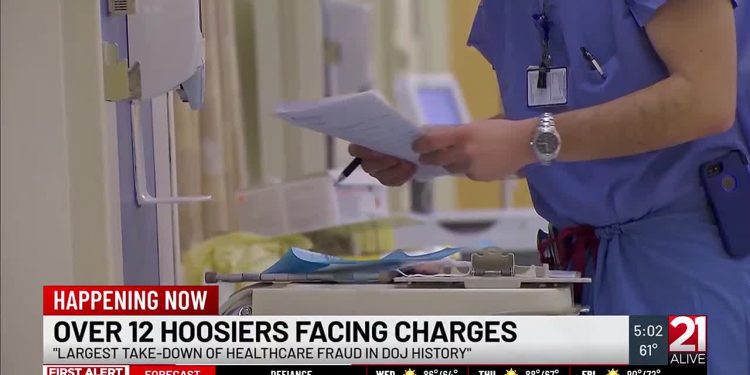 12 Hoosiers, Including 4 from Northeast Indiana, Charged in Nationwide Healthcare Fraud Crackdown
